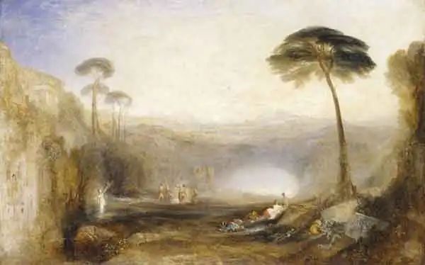 The Golden Bough by J. M. W. Turner, 1834. The original oil painting.