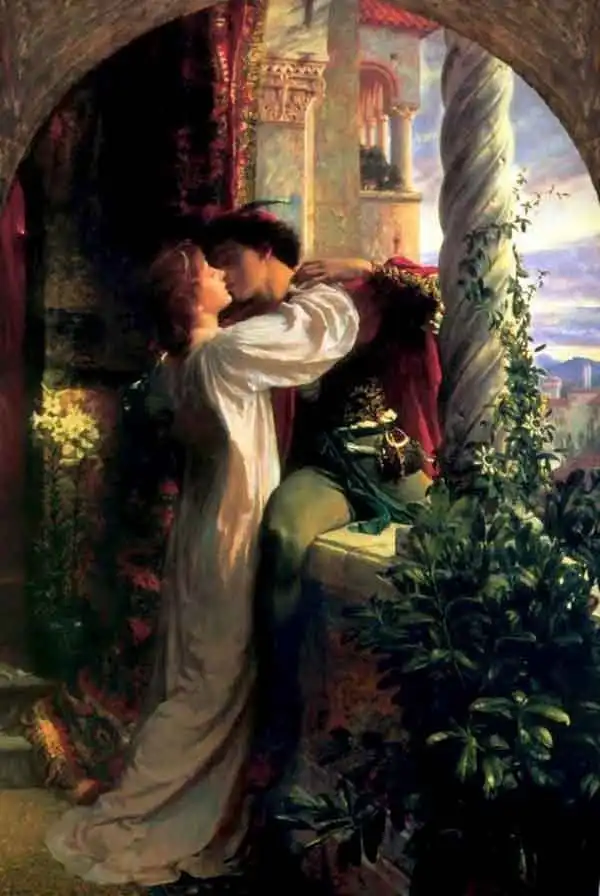 Romeo and Juliet. Painting by Frank Dicksee, 1884.
