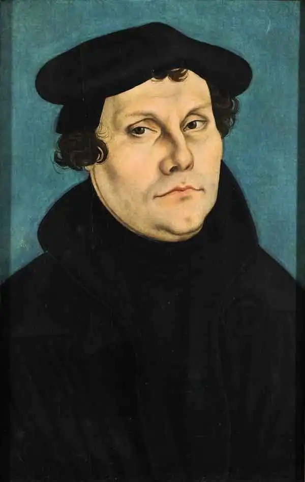 Martin Luther, painting by Lucas Cranach the Elder, 1528.