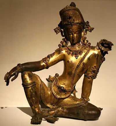 Indra. Sculpture from Nepal, 16th century.