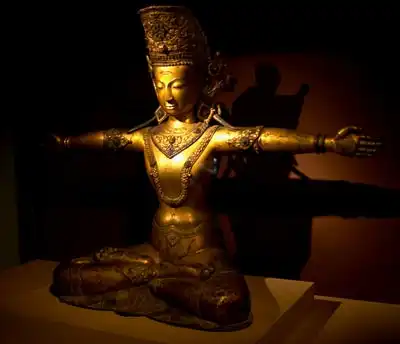 Indra. Gilt bronze, Nepal 18th century.